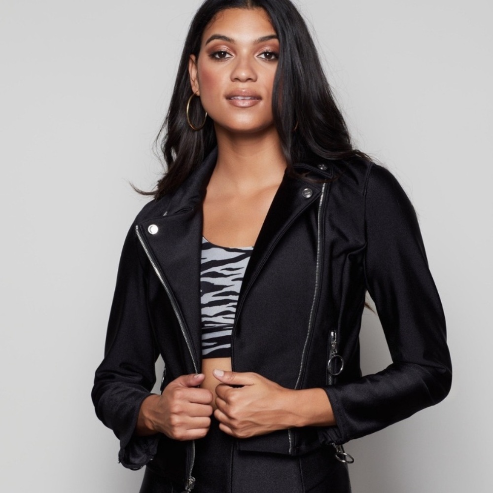 Good American REBEL DISCO moto jacket